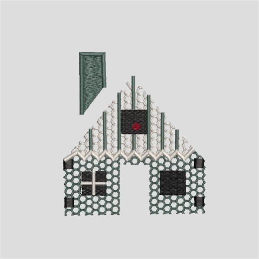 FSL Gingerbread House Machine Embroidery Design: Christmas Lace (digital Download) - Etsy