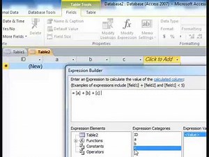 sum columns in Access database