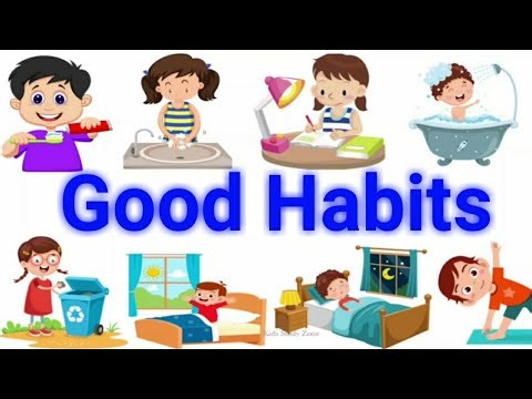 Good habits learning for kids