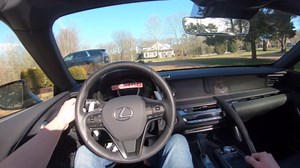 2021 LC500 convertible POV drive (3D audio)
