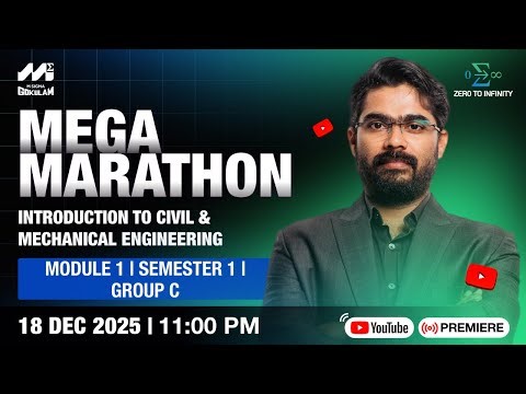 FREE B.Tech | Introduction to Civil & Mechanical Engineering | Semester 1 | Module 1