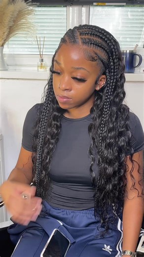 Stylish Half Feed Ins and Body Wave Weave by UK Hairstylist in London
