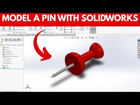 How to Model a Push Pin in SolidWorks Step-by-Step | CAD/CAM Guide