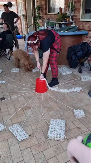 Fun Christmas Game: String Pull Laughter!