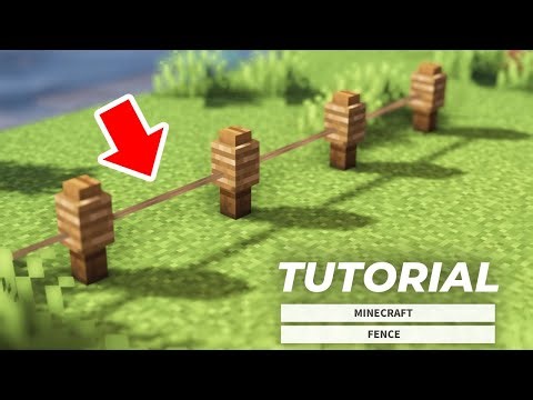 Minecraft : How to Build a Realistic Fence