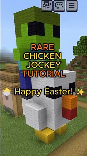 RARE CHICKEN JOCKEY TUTORIAL! 🐣 Minecraft Build | Ima and Jessy