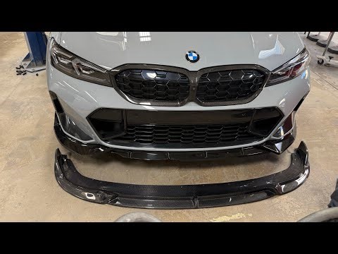 Transforming the front end of my BMW M340i with a new Carbon Fiber Front Lip!