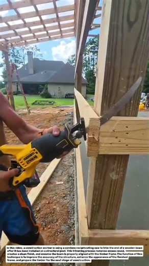Smart Reciprocating Saw Beam Trimming | Fast Timber Framing Construction Technique.