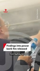 The Australian Transport Safety Bureau has released findings into a mid-air power bank fire on a Virgin flight from Sydney to Hobart in July. A charging cable was plugged into the device when it erupted, further endangering passengers because it was stored inside a backpack in the overhead locker. #atsb #aviation #plane #powerbank #fire | 7NEWS Sydney