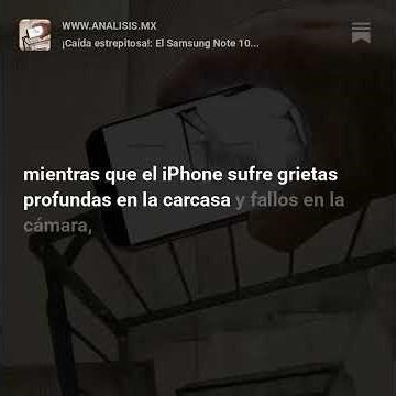 A spectacular fall!: The 2019 Samsung Note 10 holds up better than the iPhone 17 Pro Max in a bru...