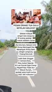 Pesan org Tu4 dulu #reels #reelsviral #reelsfyp #facebookpro #monetisasi #jalurlangit #pip #jangkauanluas | Vhika Arvhi