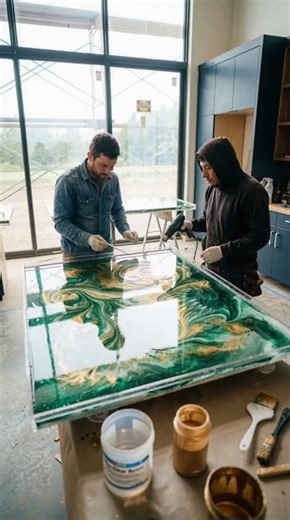 Epoxy Kitchen Island Build 🔥 Luxury Countertop