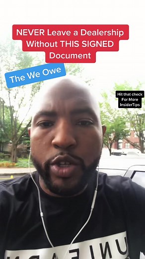 Decoding Car Buying Tips and Secrets with The We Owe Document