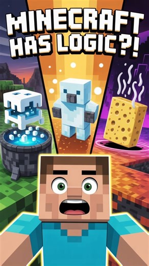 Minecraft Actually Has Logic 😳 #Minecraft #Shorts