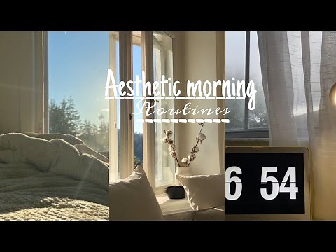 Aesthetic morning routines| TikTok Compilation 🤍💌