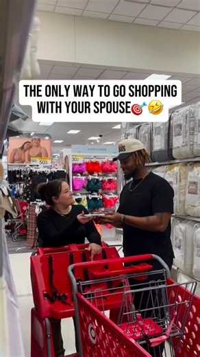 Demetrius Delmon Lane Jr. on Instagram: "When shopping has to be done🤣🎯 #target #funny #couple #marriage #laugh"
