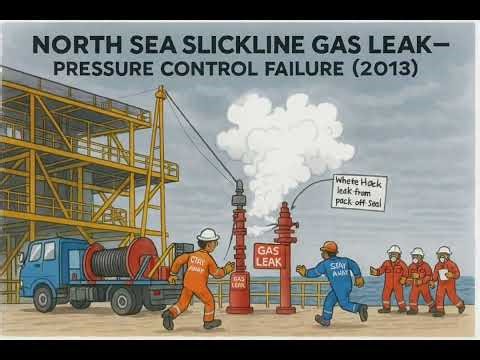 North Sea slickline pressure control failure incident in 2013