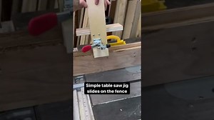 Simple table saw jig for cheek cuts #jigs #tablesaw