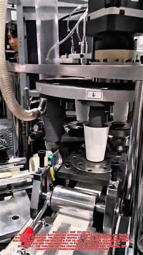 Automatic Paper Cup Forming & Filling Machine | Industrial Cup Production Process.