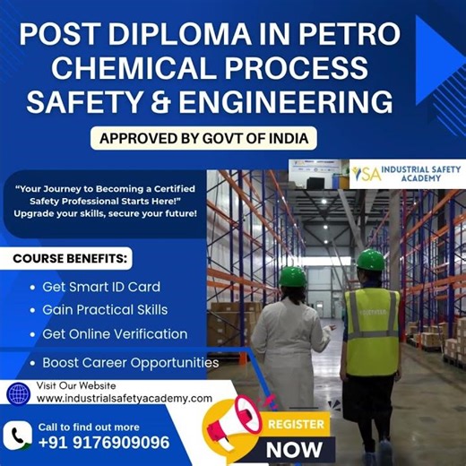 Diploma in Petrochemical Process Safety & Engineering Course in Chennai | Industrial Safety Academy