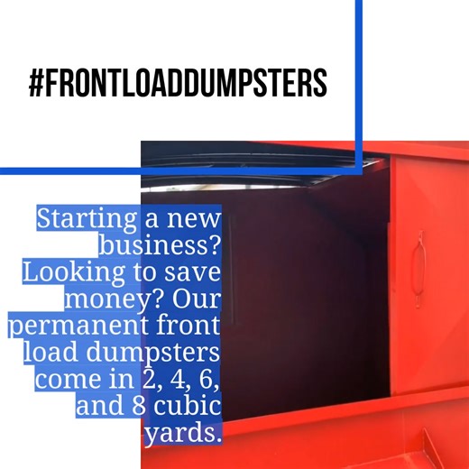 Starting a new business? Looking to save money? Our permanent onsite front load dumpsters come in 2, 4, 6, and 8 cubic yards. We offer service 1 to 6 times a week. Servicing: ✅ Dallas ✅ Garland ✅ Carrollton ✅ Addison ✅ Irving ✅ Farmers Branch 👉 Click below for front-load 📷 pictures, 🎥 videos, and more: www.advantagewastedisposal.net/front-load-container-videos #fronloaddumpster #dallasdumpsterrental #dumpsterrentalnearme #dumpsterrental #advantagewaste | Advantage Waste Disposal