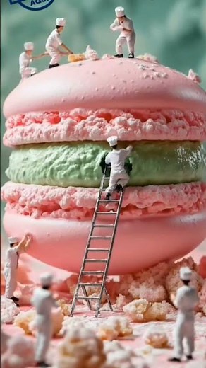 menit making macron's short video #ai #aiviral #cute #menit #macrons #meni_shorts