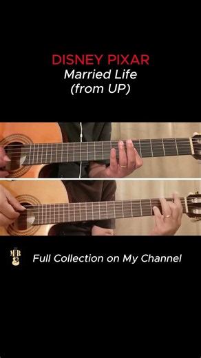 Married Life (from UP) 🎸 No AI, 100% Real Music #disneyguitar #disney #pixarguitar #pixar