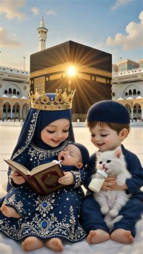 Beautiful Muslim Babies Reciting Naat ❤️ #CuteBaby #IslamicShorts