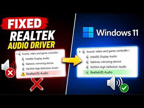 How to Fix Realtek Audio Driver Not Working in Windows 11 ( 2026 )