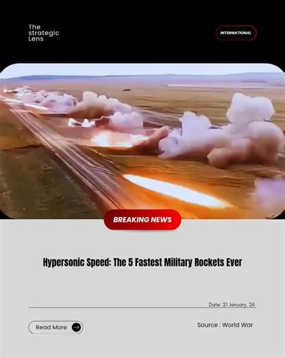 Hypersonic Speed: The 5 Fastest Military Rockets Ever.... | The Strategic Lens