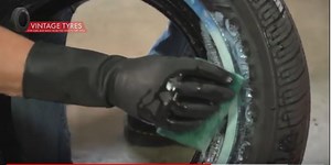 How to Remove the Blue Film From Whitewall Tyres