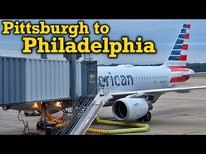 Full Flight: American Airlines A319 Pittsburgh to Philadelphia (PIT-PHL)