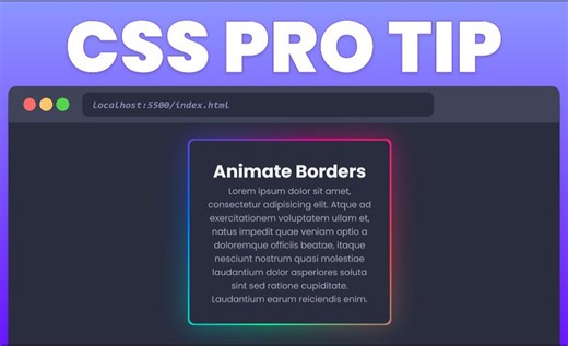6 分钟学会 CSS 边框动画