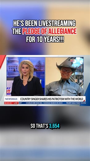 Had a great time talkin’ about the Pledge of Allegiance in this interview on Newsmax. 🇺🇸 Hard to believe it all started almost 10 years ago with one simple idea,,, bring folks together!!! Thankful for everyone who’s been sayin’ it with me all these years. 🤠 | Neal McCoy Multi-Platinum Country Artist