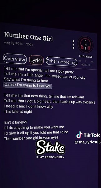 lyrics || Number One Girl🎶 #numberonegirl #music #Lyrics🥀 #song #foryou