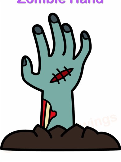 How to draw a Halloween zombie hand #drawing #halloween #zombie #zombiehand #hand #easydrawing #easydrawingtutorials #howtodraw #tutorials #drawings #drawingchallenge #drawingtutorial #sherrydrawings @sherrydrawings #halloweendrawing