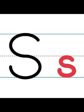 Let's learn the letter formation of capital and small letter Ss