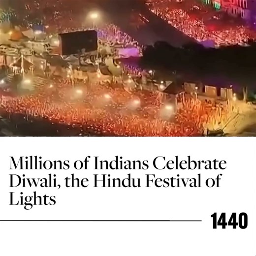 Millions of people across India celebrated Diwali, the Hindu festival of lights, by lighting lamps, setting off fireworks, and decorating homes and streets. The biggest celebration took place in Ayodhya, where over 2.6 million oil lamps were lit along the Saryu River, setting a world record. The festival marks the victory of light over darkness and is a time for prayers, gift-giving, and family gatherings. Volunteers helped light thousands of lamps, and many temples and homes were beautifully de
