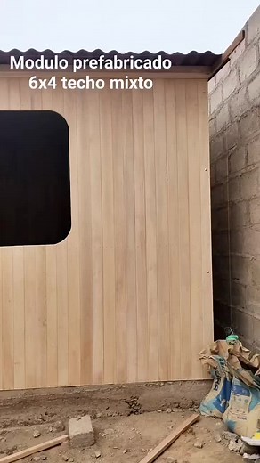 Modulo Prefabricado de 6x4 con Techo Mixto