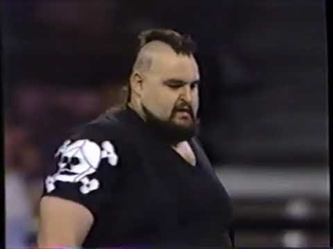 One Man Gang W/ "The Doctor of Style" Slick vs Mario Mancini (WWF Wrestling Challenge 5/31/87)