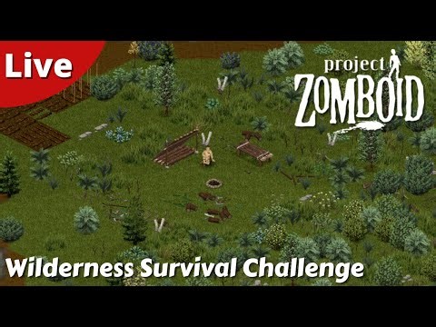 Can I Survive The Ironman Wilderness Survival Challenge - Project Zomboid - #01 - Live