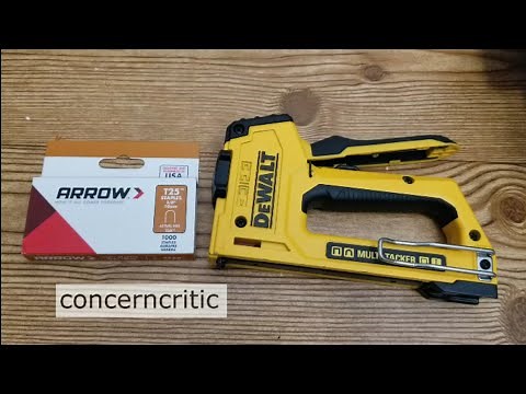 Using DeWalt Multi-Tacker Staple Gun