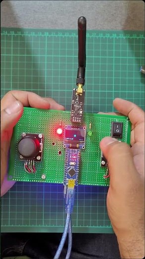 Long-Range Arduino RC Controller with OLED Telemetry and Joysticks#transmitter#rc#controller#arduin