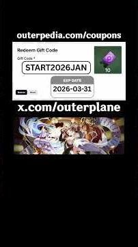 January 11, 2026 Code #outerplane #code
