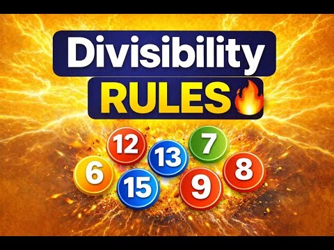 divisibility rules made super easy |Learn once, remember forever 👍