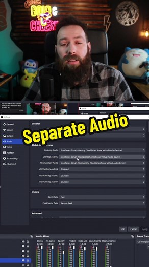 Getting separated audio sources in your obs settings using steel series gg #streamingtips #streamingsetup #steelseries #twitch #fyp #twitchtips #tipsandtricks #tipsforstreaming