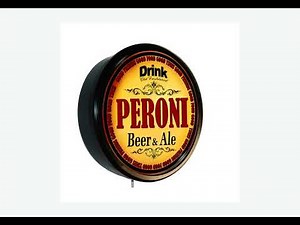 PERONI BEER ALE LIGHTED WALL SIGN