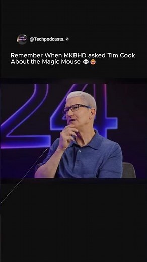 Remember When MKBHD asked Tim Cook About the Magic Mouse 💀😂