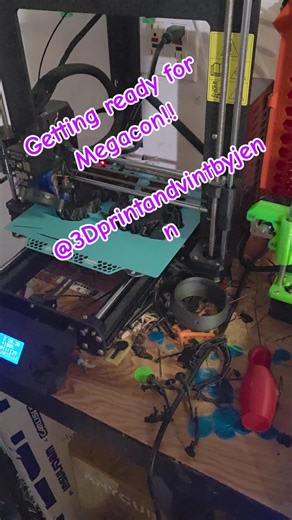 Printing nonstop!! Megacon here we come!!! #fyp #megaconorlando #3dprinting #3dprint #con
