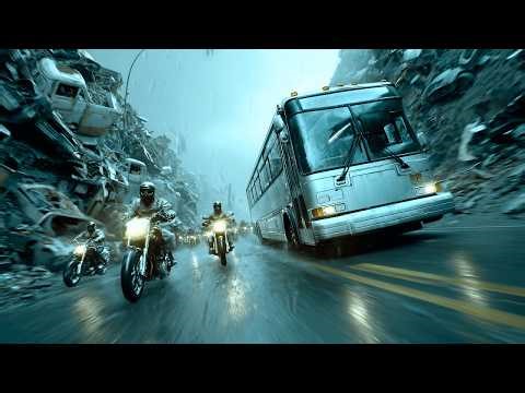Crazy bikers took hostages on a bus | Exit Speed | Full action movie in English